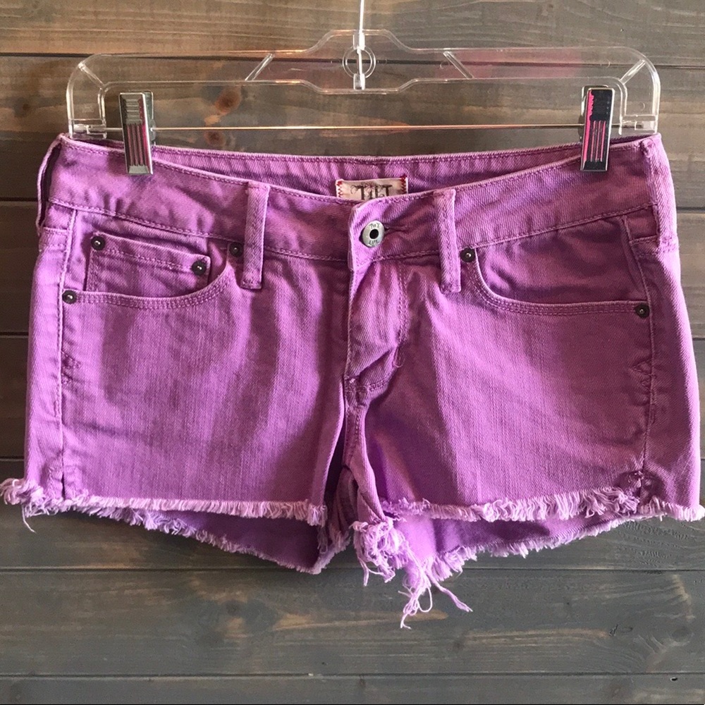 Tilt Acid Washed Denim Shorts